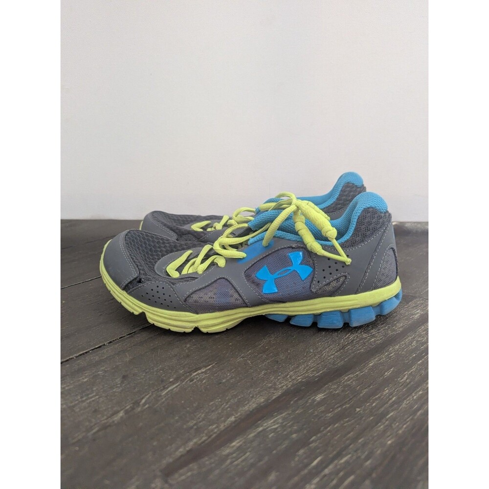 Size 7 - Under Armour Micro G Assert‎ 6.5 Gray Blue Green - 3020674-100